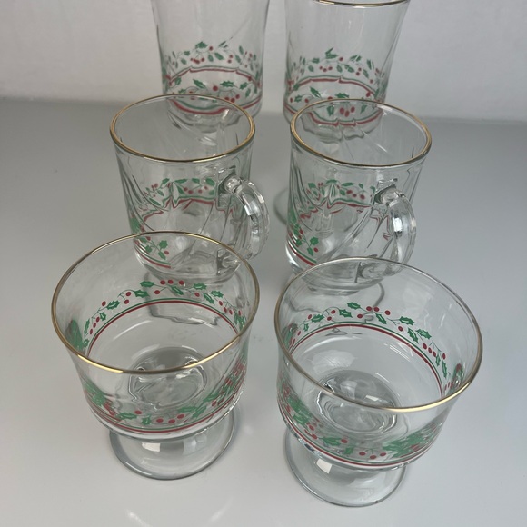 All The Trimmings Japan Tea Set with 6 Canada made Glasses, Teapot & 2 Teacups - Picture 6 of 16